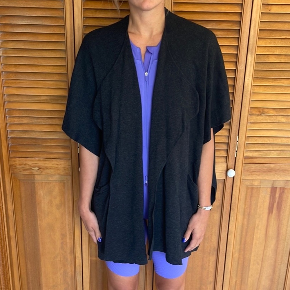 Lulu lemon over side sweater and t shirt